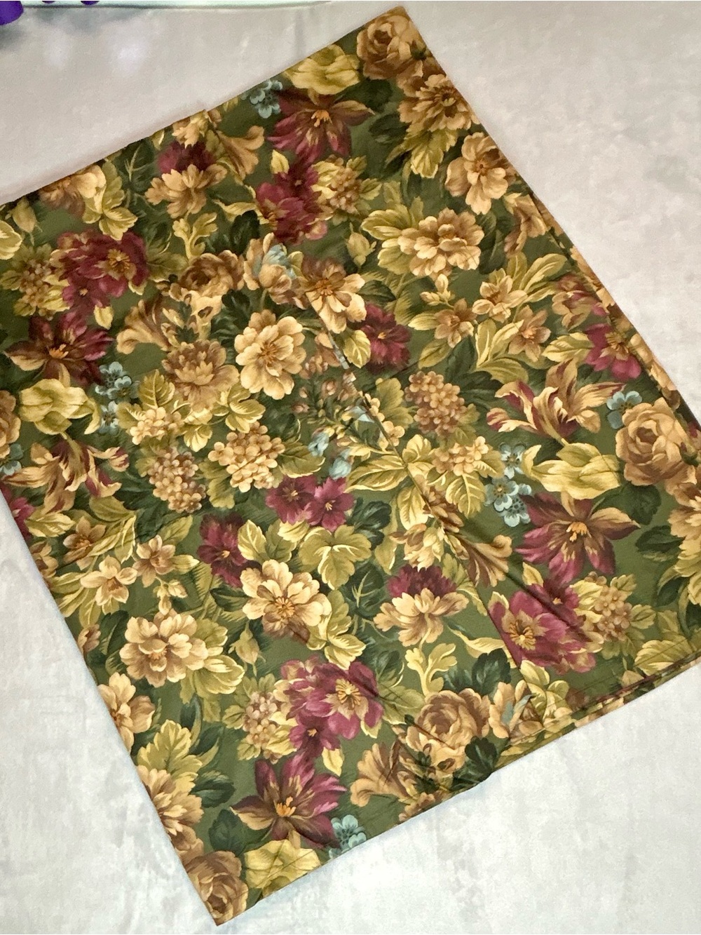Lauren Ralph Lauren Edgefield Floral Full Flat Sheet Set Of 2 100% Cotton Italy